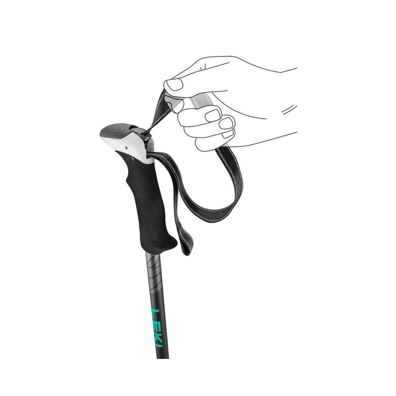 Palice Leki KHUMBU PRO Black-Dark Anthracite-Genoa