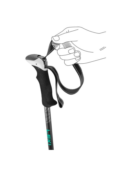 Stokken Leki KHUMBU PRO Black-Dark Anthracite-Genoa