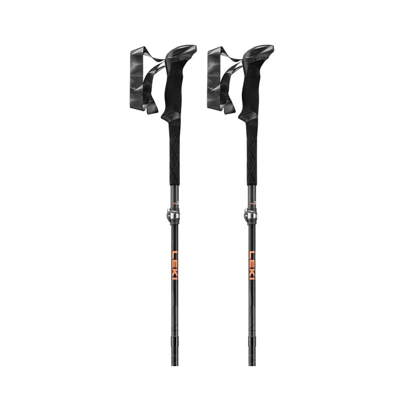 Stolpar Leki FX.ONE CARBON Blk-NatCarb-Orange