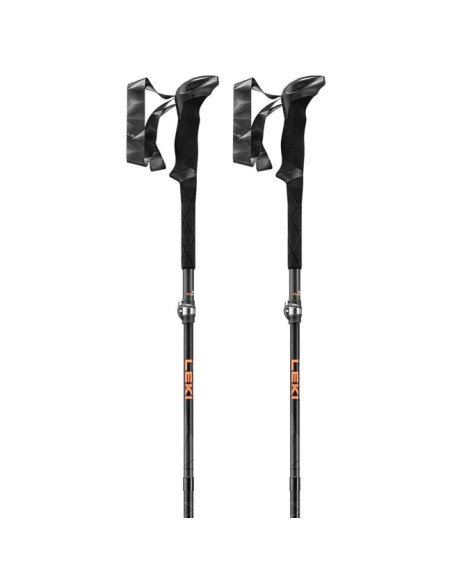 Bâtons Leki FX.ONE CARBON Blk-NatCarb-Orange