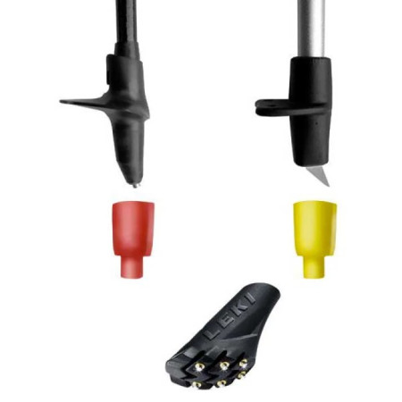 Etukappale Leki SILENT SPIKE PAD WALKING SYSTEM blk