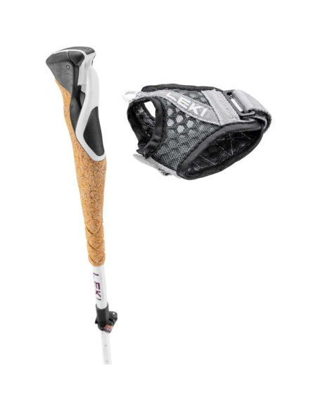 Lazdos Leki CROSS TRAIL FX SUPERLITE COMP WHT-FE-Blk