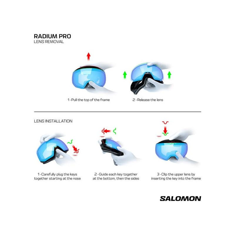 Maske Salomon RADIUM PRO SIGMA BLACK/EMERALD
