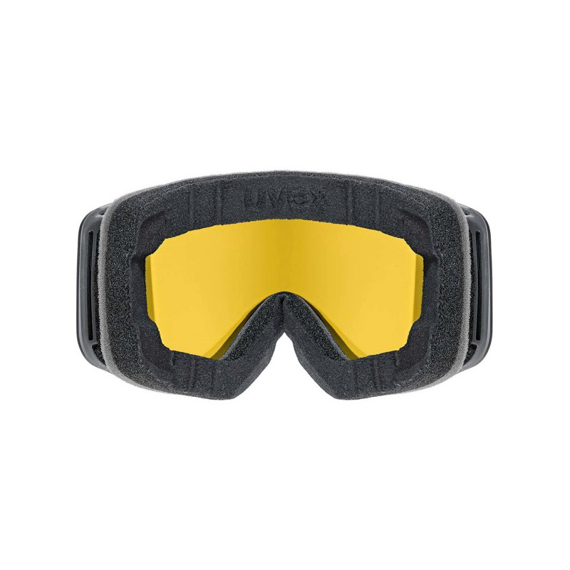 Maska Uvex pwdr FM black matt dl/greenclear