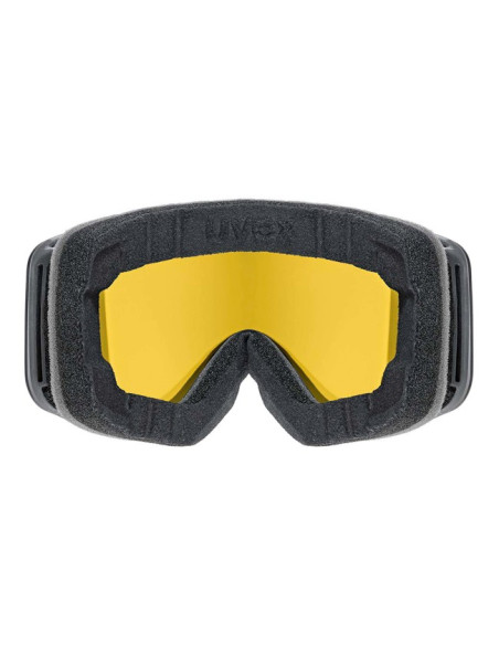 Maska Uvex pwdr FM black matt dl/greenclear