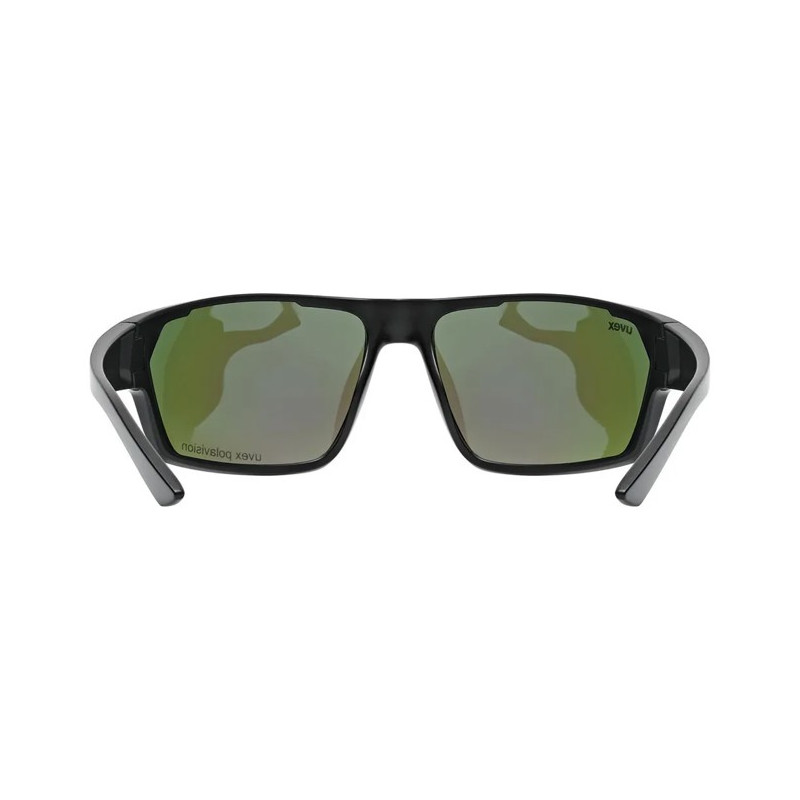 Bril Uvex 233 P black matt/green C3