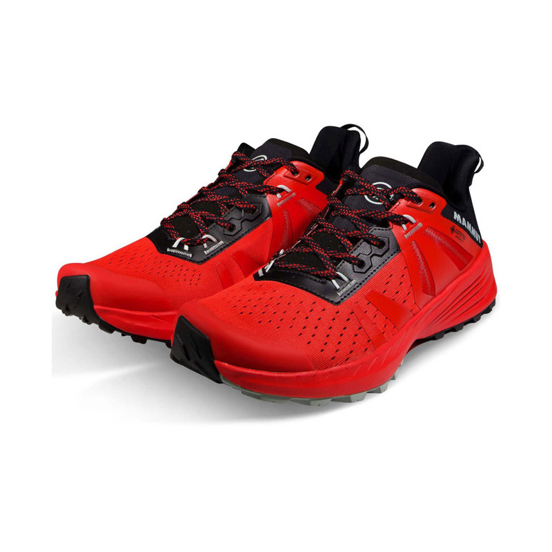 Wanderschuhe Mammut SAENTIS TR LOW GTX RED/BLACK