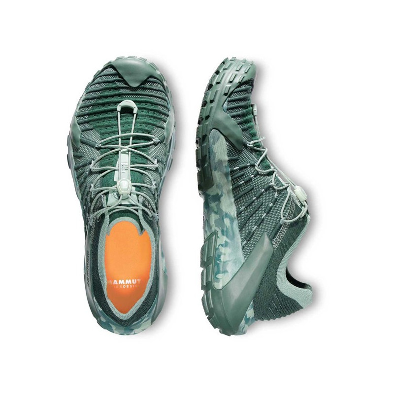 Vandresko Mammut HUECO KNIT II LOW Dark Jade/Jade