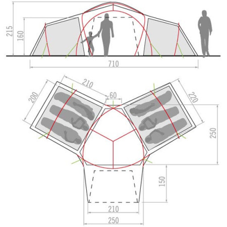 Vaude Badawi Long 6P 2