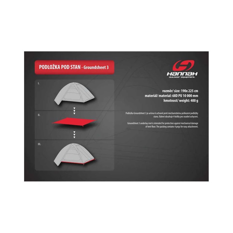 Stuoia Hannah GROUNDSHEET 3 graphite