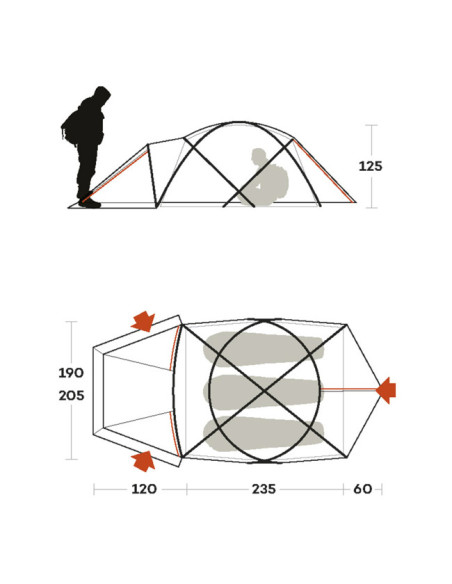Zelt Ferrino SNOWBOUND 3
