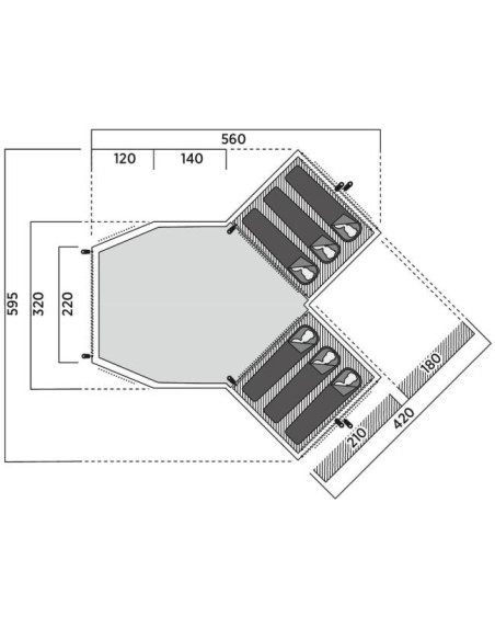 Easy Camp ALICANTE 600 TWIN