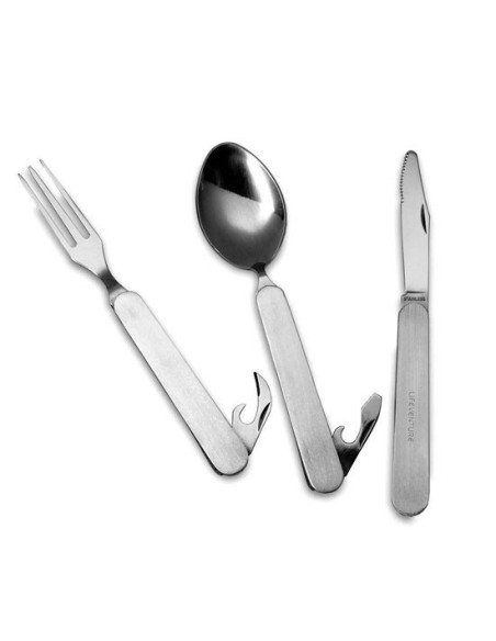 Lifeventure Stainless Steel Folding Cutlery