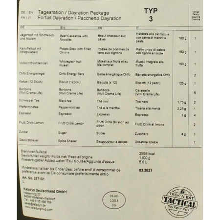 Trek'n Eat Ración Diaria (Pack 3) 2