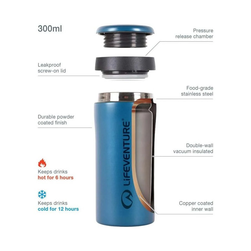 Šálka Lifeventure THERMAL MUG METALLIC COBALT