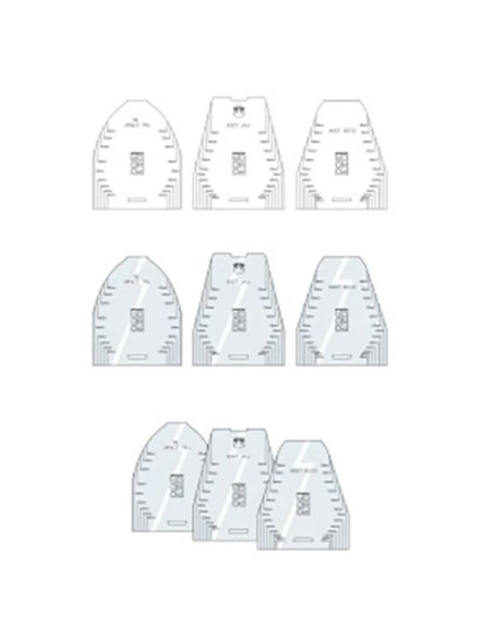 Skiskind Pomoca CUTTING PATTERN MULTISKINS V2