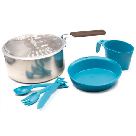 Laken Bateria acero inox 16 cm para 1 persona