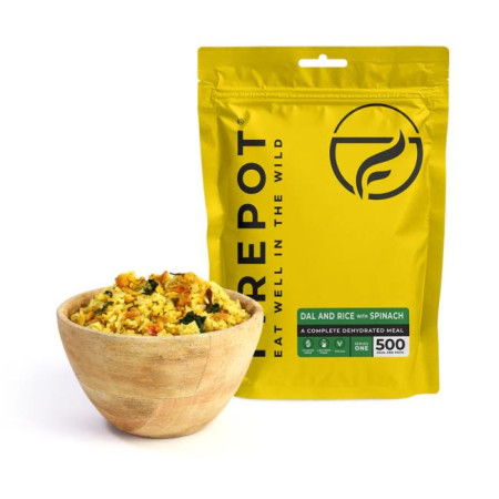 Dried Food Firepot Dal y Arroz con Espinacas