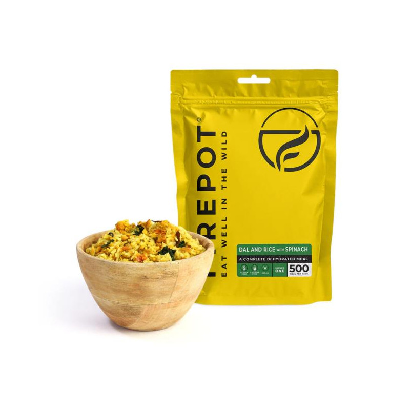 Dried Food Firepot Dal y Arroz con Espinacas