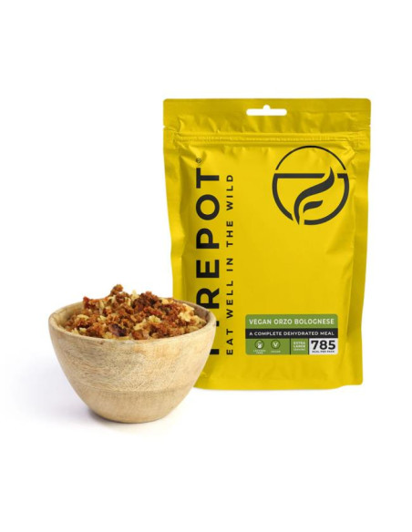 Firepot PASTA ORZO CON SALSA BOLOÑESA VEGANA XL