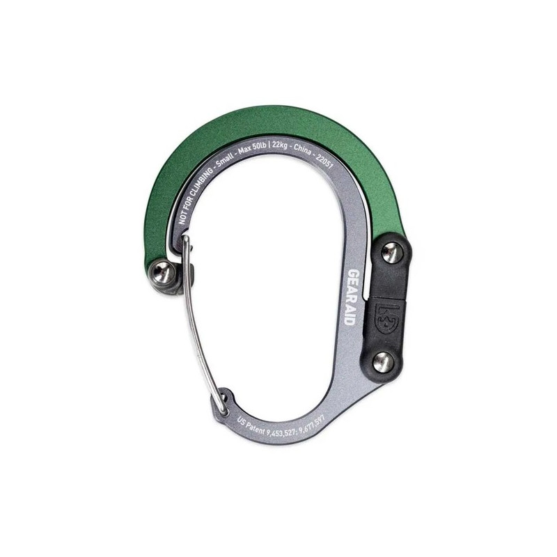 Karabiner Gear Aid HEROCLIP SMALL Forest Green