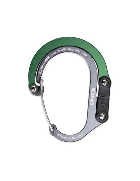 Mousqueton Gear Aid HEROCLIP MED Forest Green