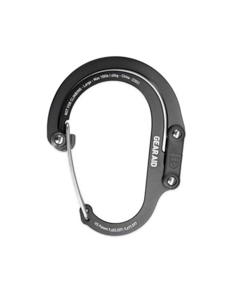 Mousqueton Gear Aid HEROCLIP L Stealth Black