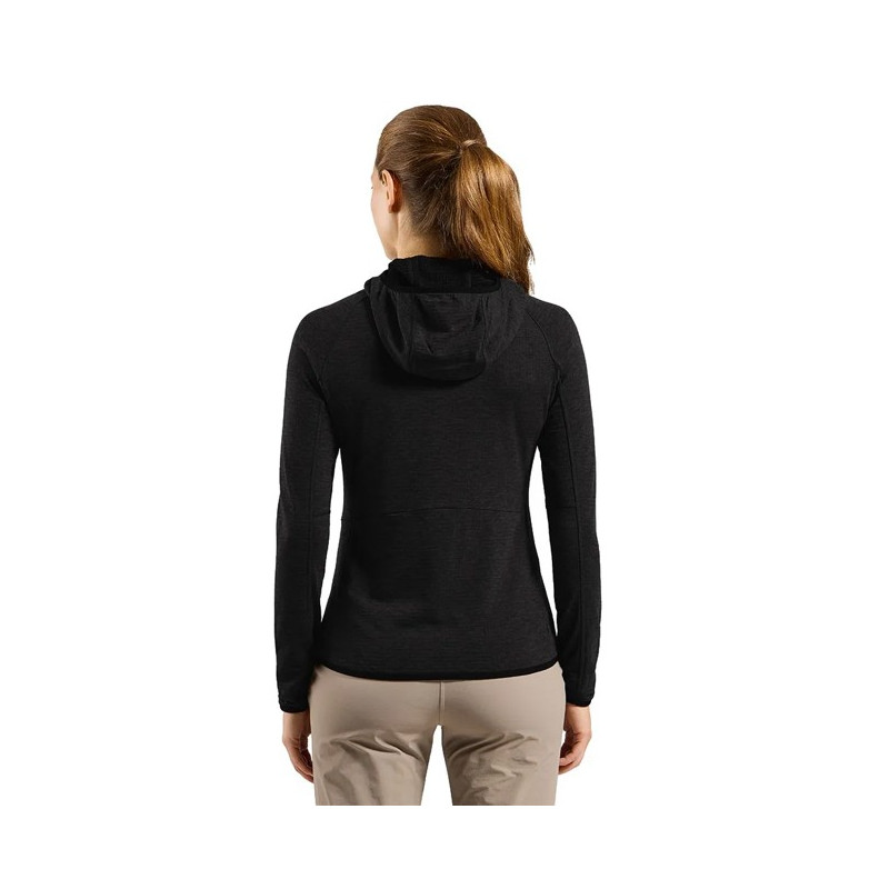 Megztinis Odlo MID LAYER HOODY FZ ASCENT Black