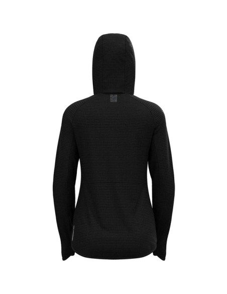 Megztinis Odlo MID LAYER HOODY FZ ASCENT Black