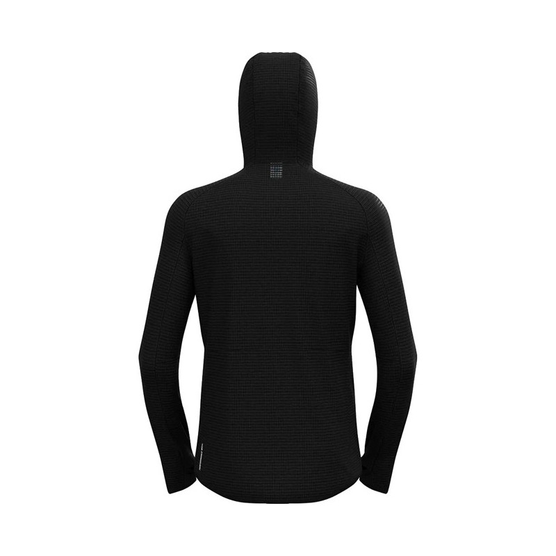 Pulóver Odlo MID LAYER HOODY FZ ASCENT Black