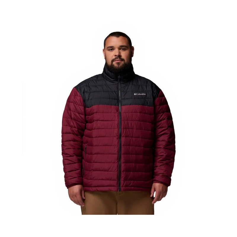 Jakke Columbia POWDER LITE II JKT Rich Wine, Black