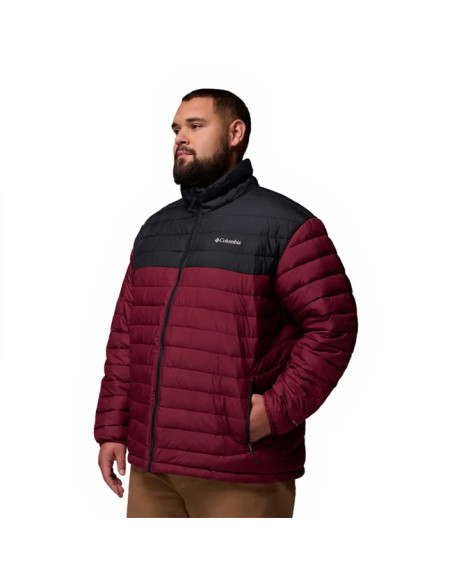 Kabát Columbia POWDER LITE II JKT Rich Wine, Black