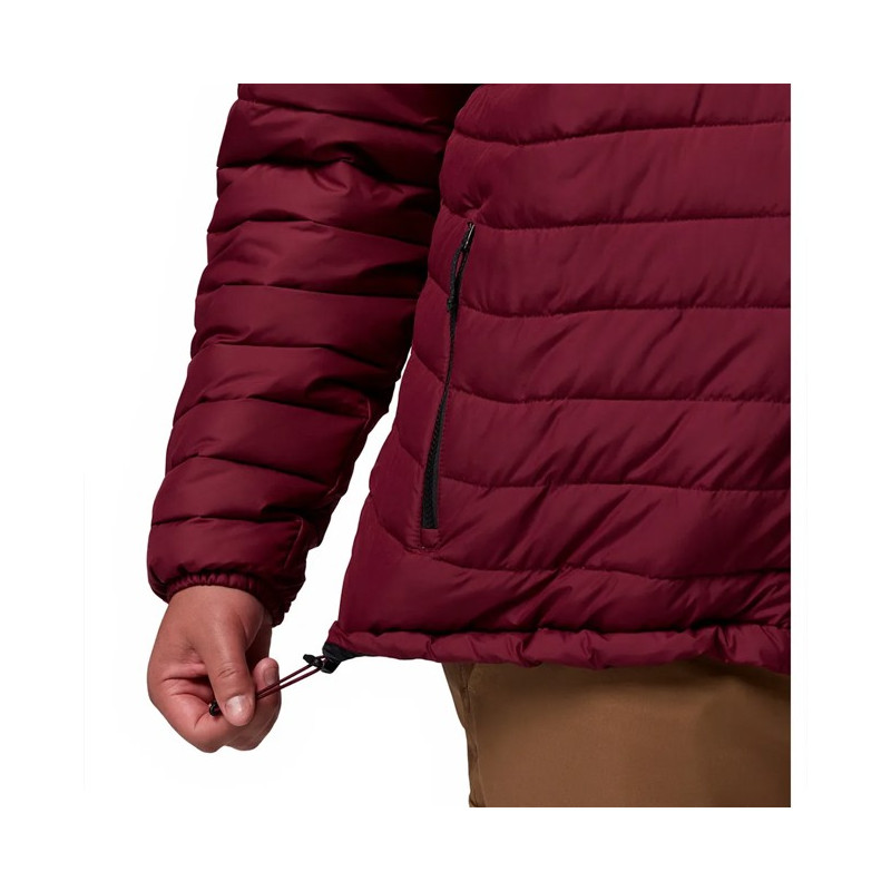 Jakke Columbia POWDER LITE II JKT Rich Wine, Black