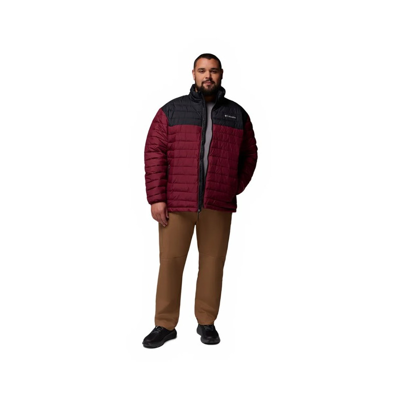 Jakke Columbia POWDER LITE II JKT Rich Wine, Black