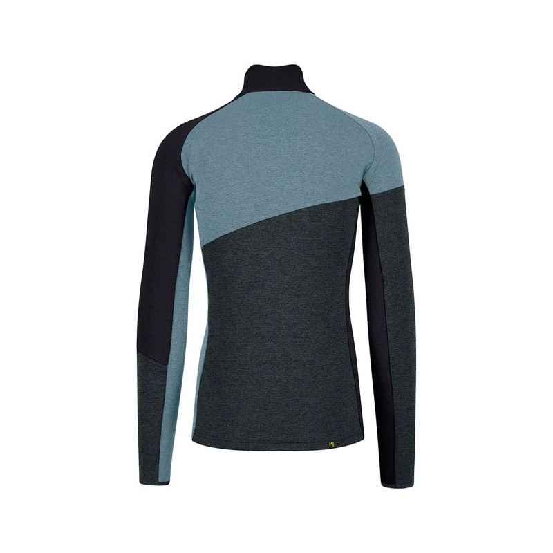 Fleeceová mikina Karpos FEDERA HALF-ZIP Woodl.Gray/Black/