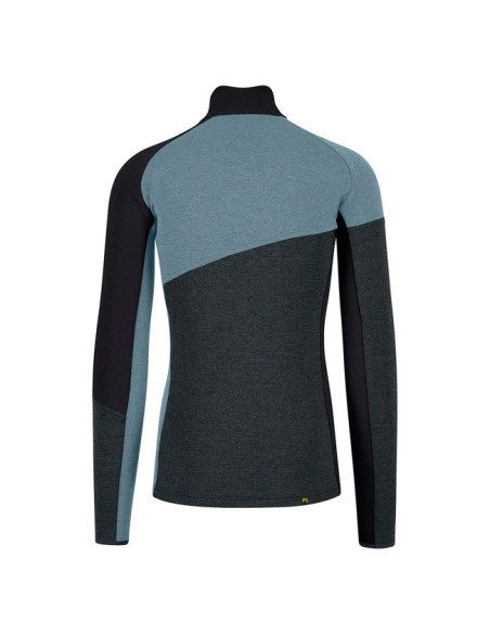 Fleece Karpos FEDERA HALF-ZIP Woodl.Gray/Black/