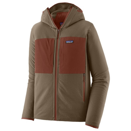 Polar Patagonia MS R2 TECHFACE HOODY Marlow Brown