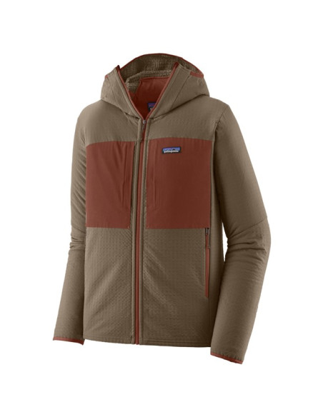 Fleeceová mikina Patagonia MS R2 TECHFACE HOODY Marlow Brown