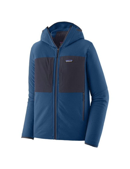 Forro polar Patagonia MS R2 TECHFACE HOODY Clement Blue