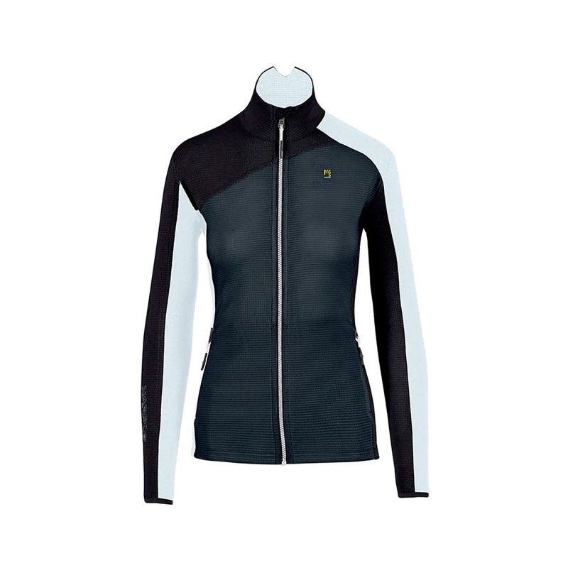 Polar fleece Karpos FEDERA FULL-ZIP W Woodl.Gray/Blac