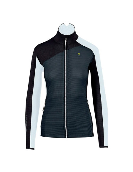 Flisinis megztinis Karpos FEDERA FULL-ZIP W Woodl.Gray/Blac