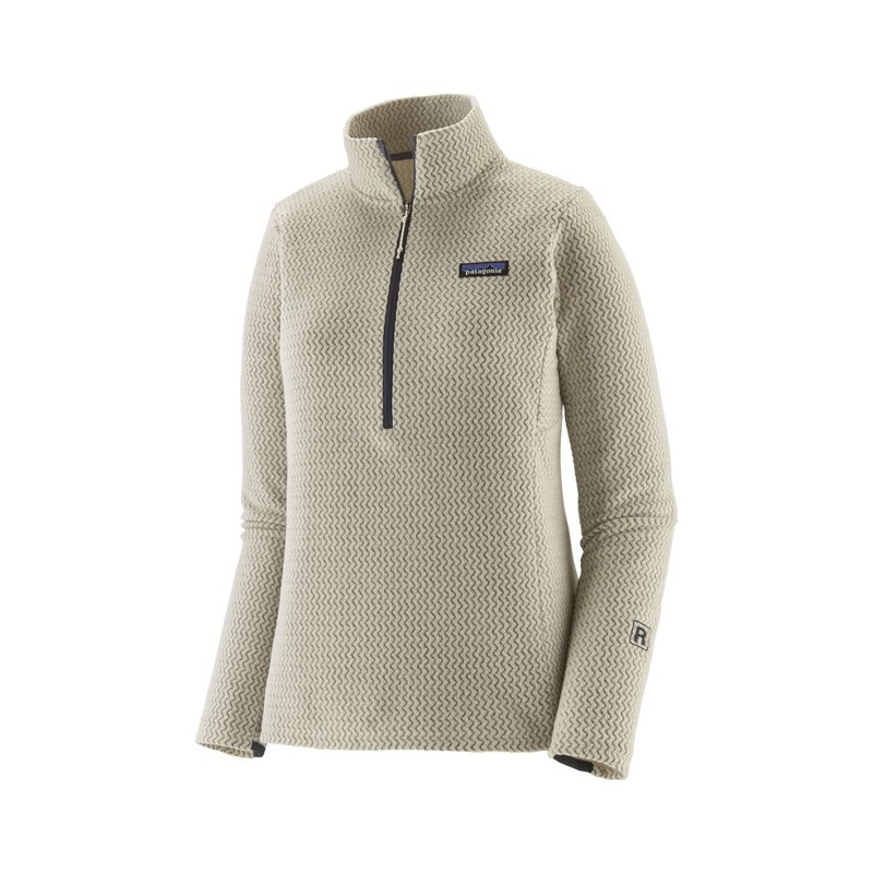 Flisinis megztinis Patagonia WS R1 AIR ZIP NECK Wool White