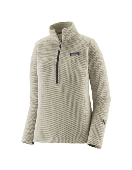 Pile Patagonia WS R1 AIR ZIP NECK Wool White