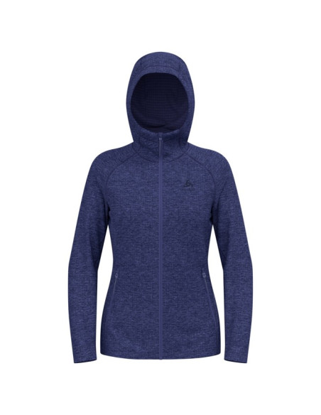 Flisinis megztinis Odlo MID LAYER HOODY FZ TENCIA Skipper Blue M