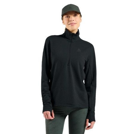 Polar fleece Odlo MID LAYER 1/2 ZIP ESSENTIAL THERMAL Blac