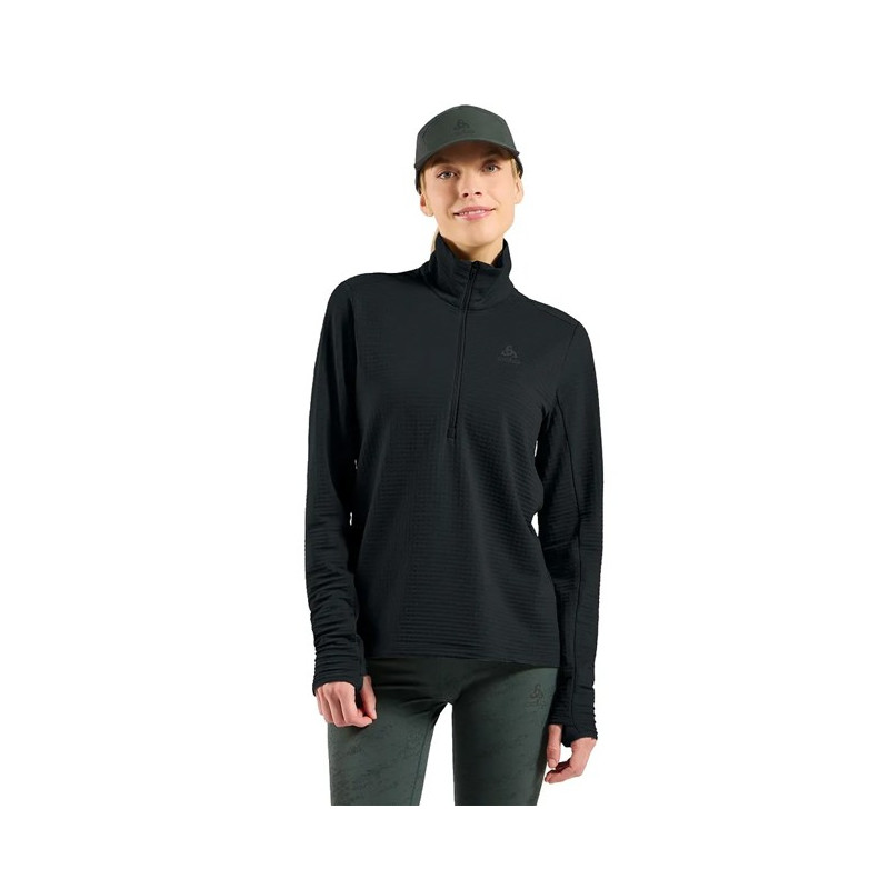 Polaire Odlo MID LAYER 1/2 ZIP ESSENTIAL THERMAL Blac