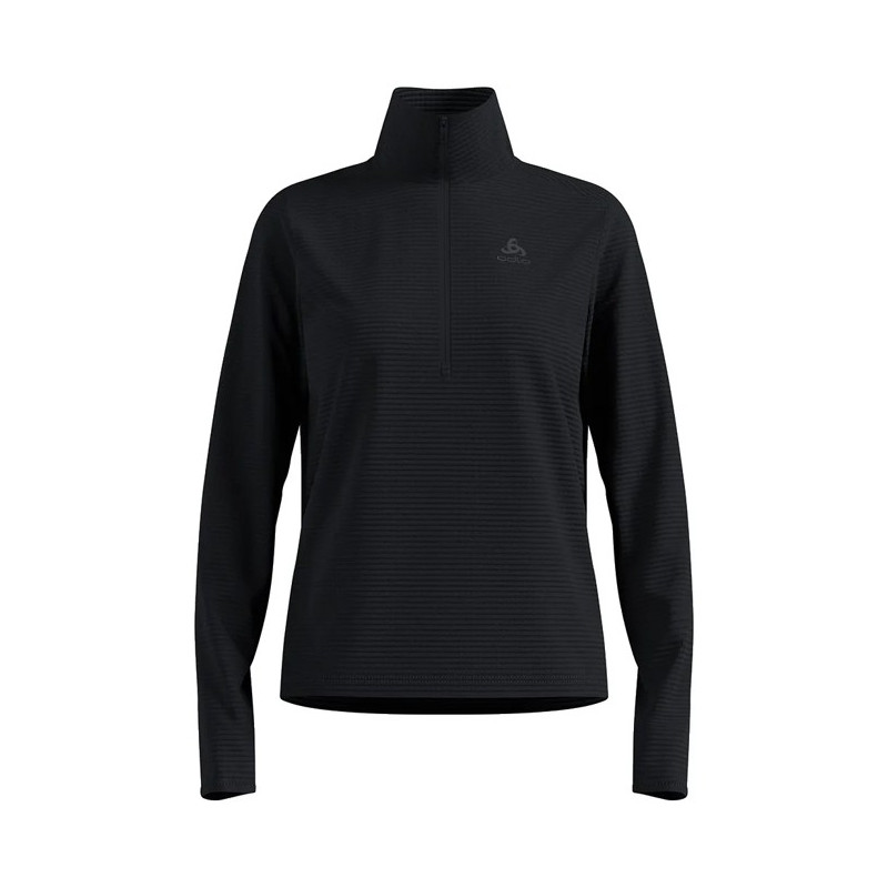 Polar fleece Odlo MID LAYER 1/2 ZIP ESSENTIAL THERMAL Blac
