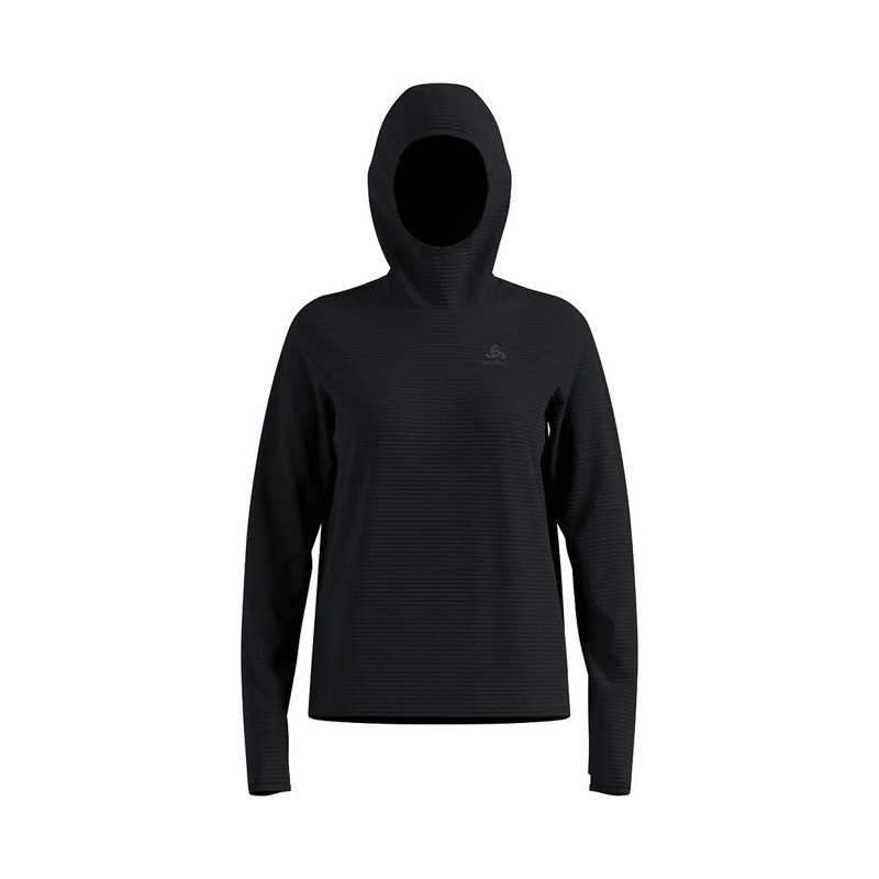 Polaire Odlo MID LAYER HOODY ESSENTIAL THERMAL Black