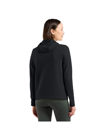 Polar fleece Odlo MID LAYER HOODY ESSENTIAL THERMAL Black