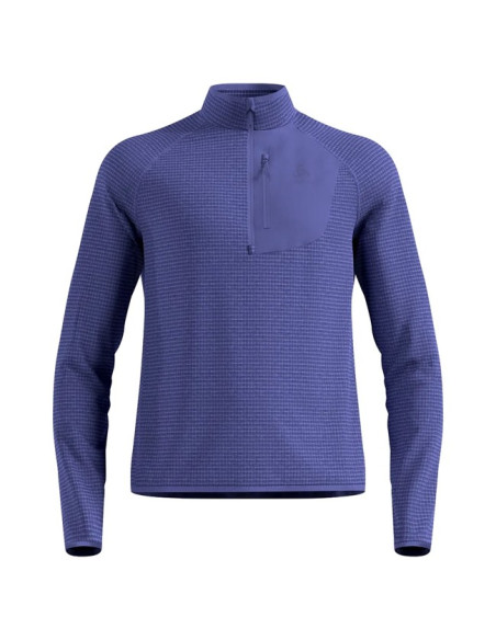 College Odlo MID LAYER 1/2 ZIP ASCENT Skipper Blue